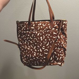 Madewell Medium Transport Tote: Printed Calf Hair Edition